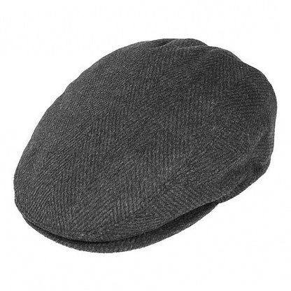 Herringbone Flat Cap Charcoal Wholesale Pack