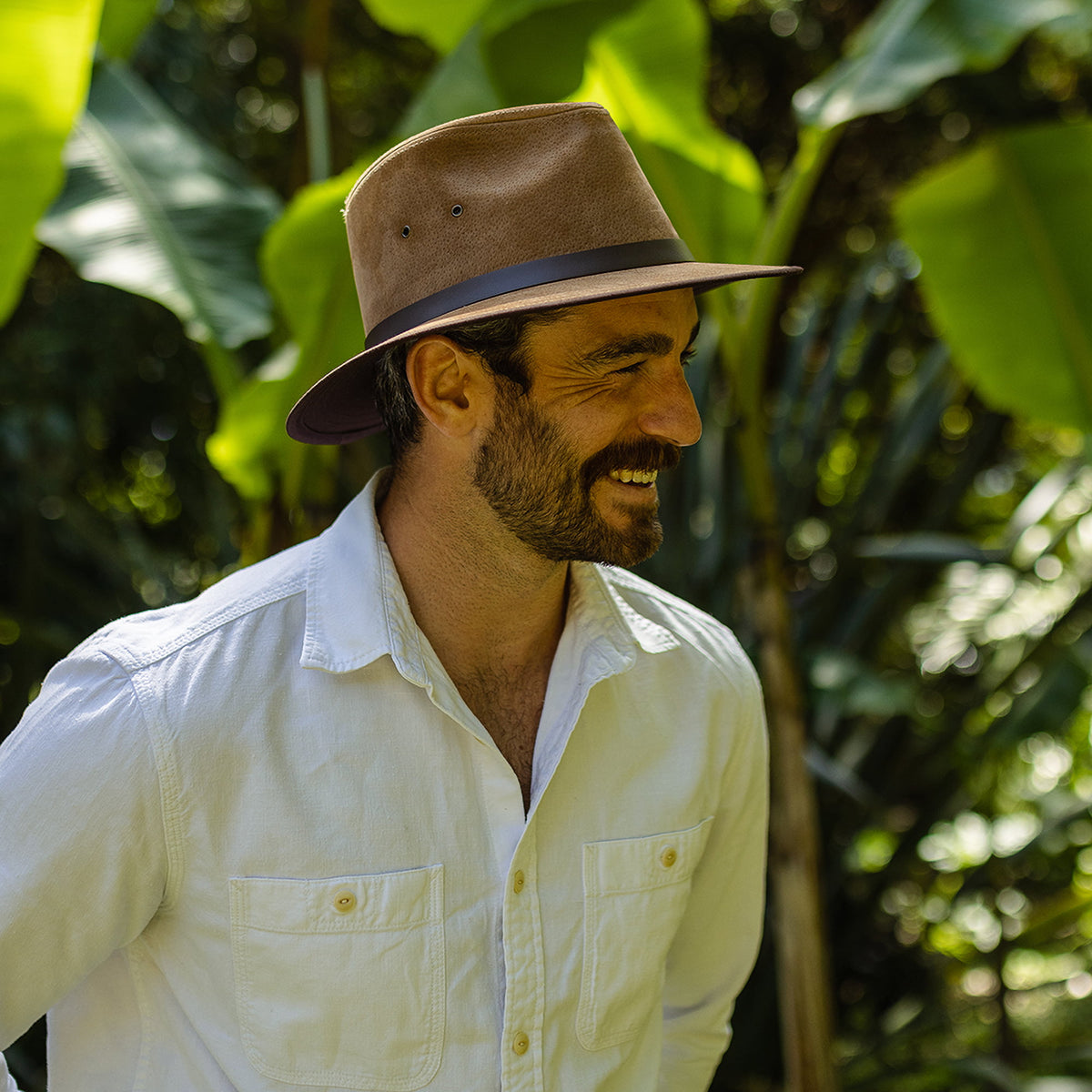 Nubuck Leather Safari Fedora Chestnut Wholesale Pack