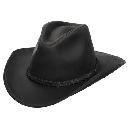 Buffalo Leather Cowboy Hat Black Wholesale Pack