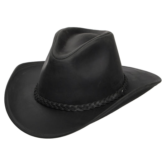 Buffalo Leather Cowboy Hat Black Wholesale Pack