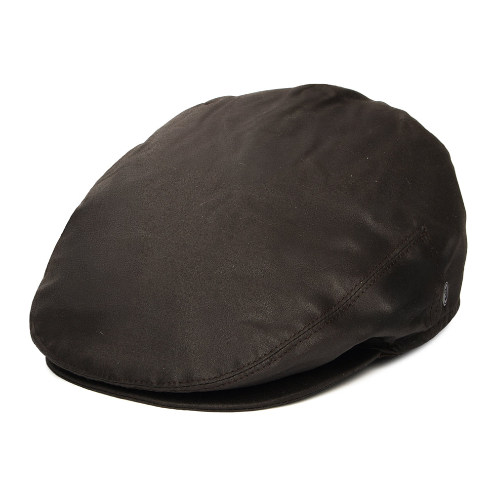 Oilcloth Flat Cap Brown Wholesale Pack