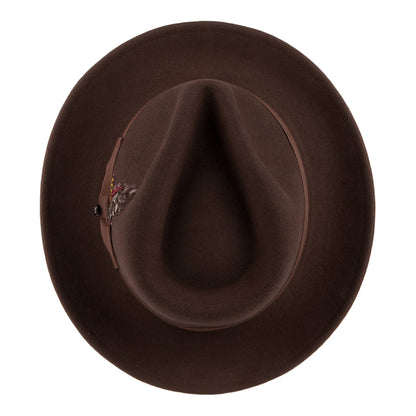 Crushable C-Crown Fedora Brown Wholesale Pack