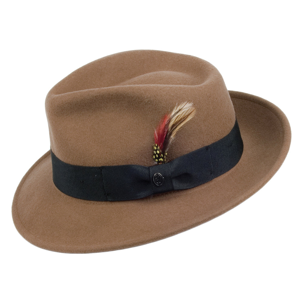 Crushable C-Crown Fedora Pecan Wholesale Pack