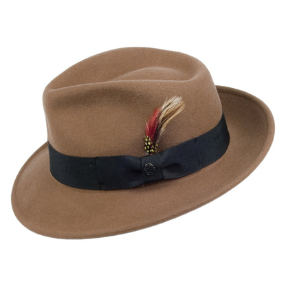 Crushable C-Crown Fedora Pecan Wholesale Pack