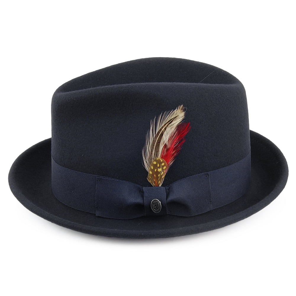 Crushable Blues Trilby Hat Navy Wholesale Pack