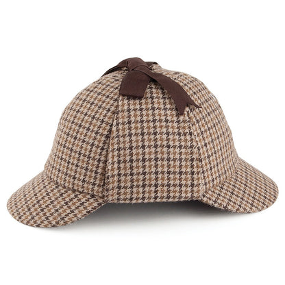 Houndstooth Sherlock Holmes Hat Wholesale Pack
