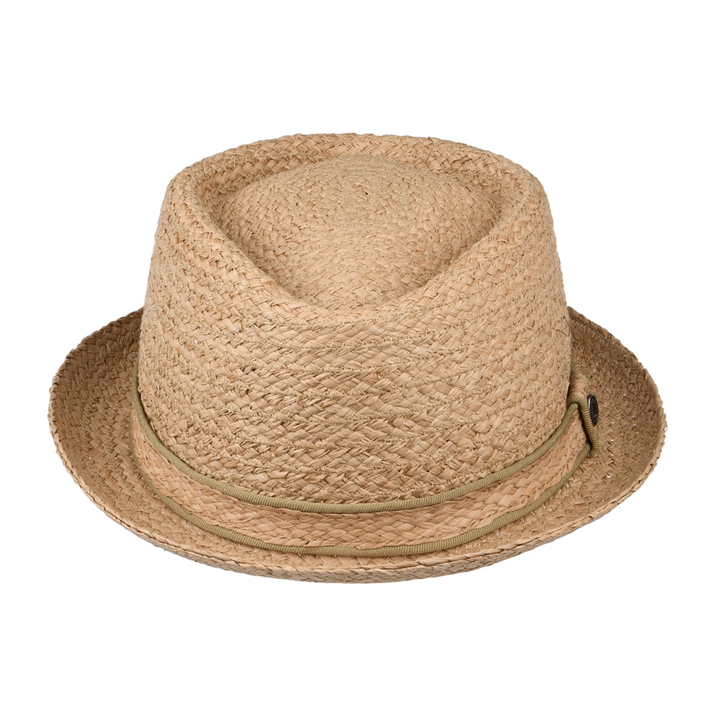 Raffia Diamond Crown Pork Pie Hat Wholesale Pack