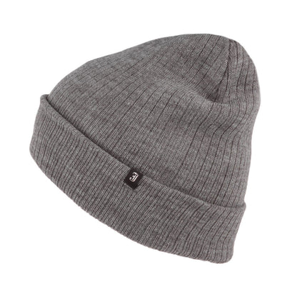 Oversized Ribknit Beanie Hat - Grey Wholesale