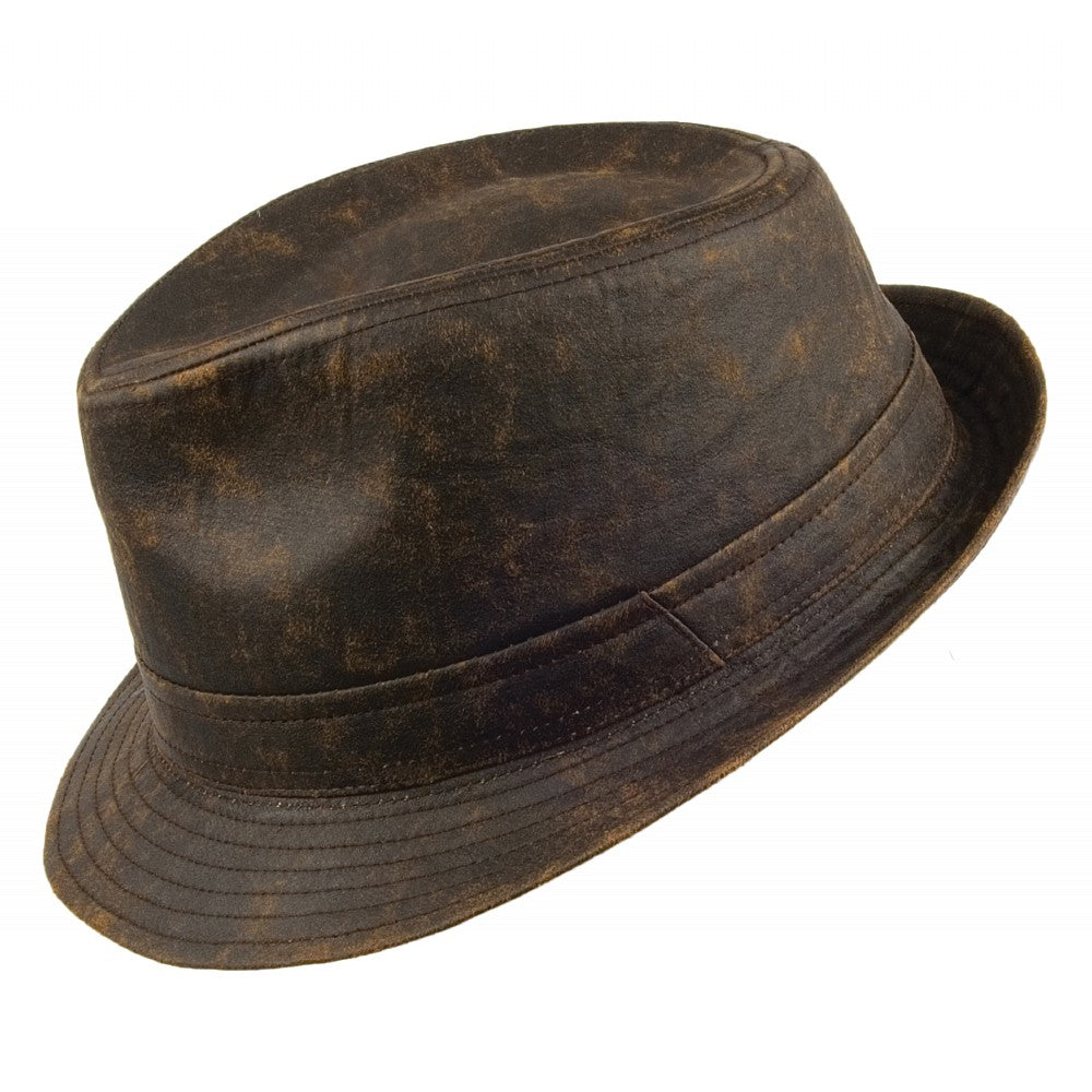 Weathered Cotton Trilby Brown Wholesale Pack