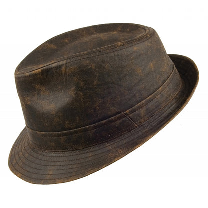 Weathered Cotton Trilby Brown Wholesale Pack