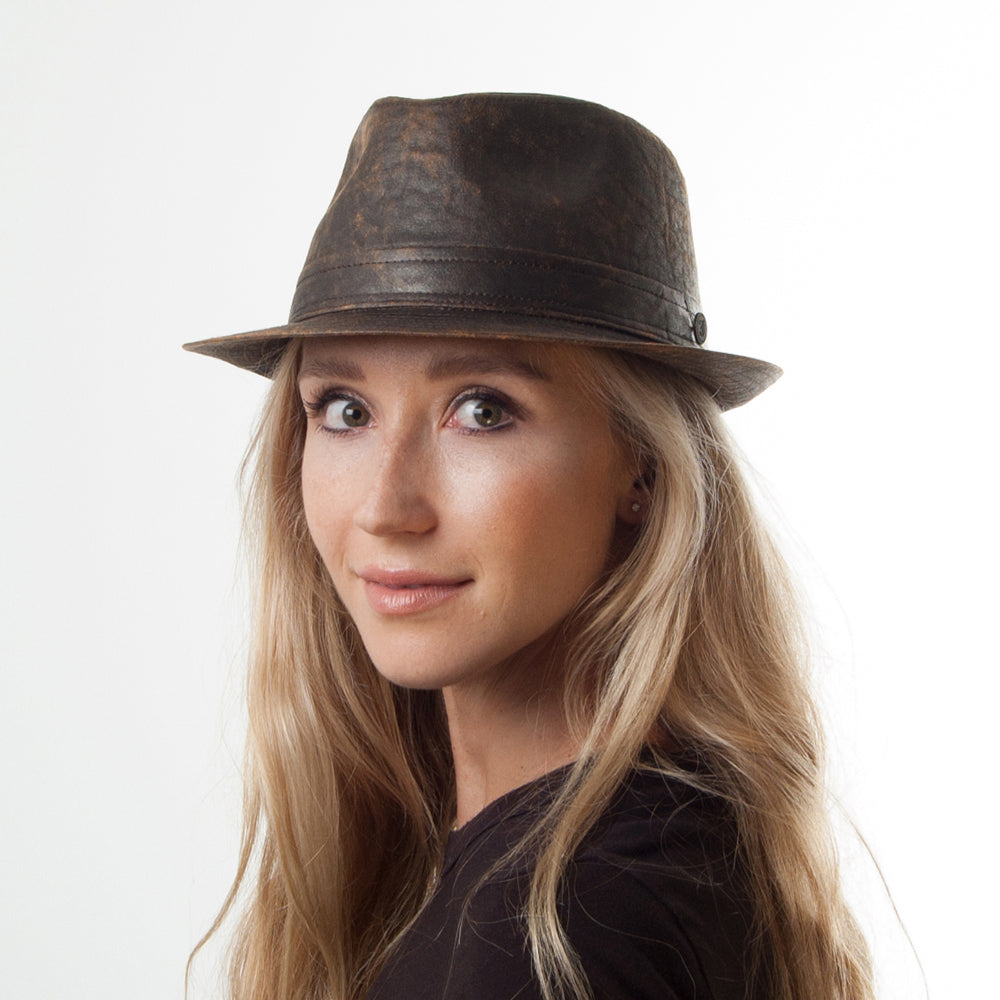 Weathered Cotton Trilby Brown Wholesale Pack