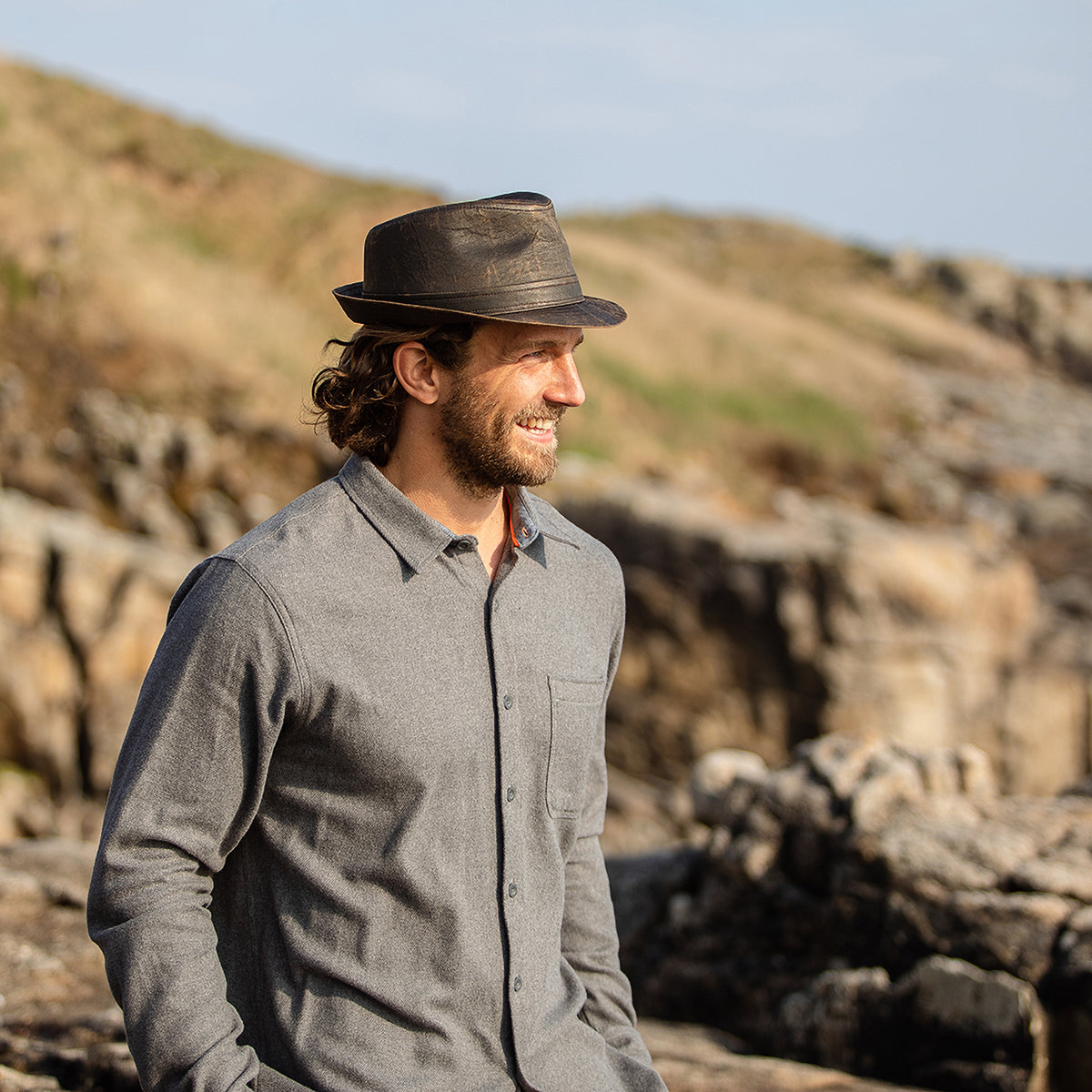 Weathered Cotton Trilby Brown Wholesale Pack
