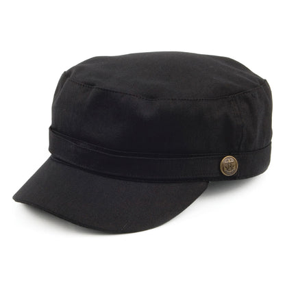 Herringbone Army Cap Black Wholesale Pack