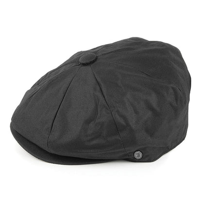 Oilcloth Newsboy Cap Black Wholesale Pack