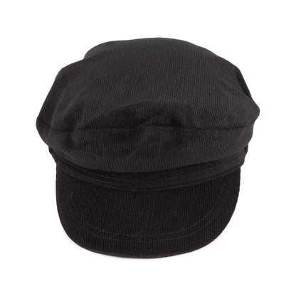 Corduroy Fiddler Cap Black Wholesale Pack