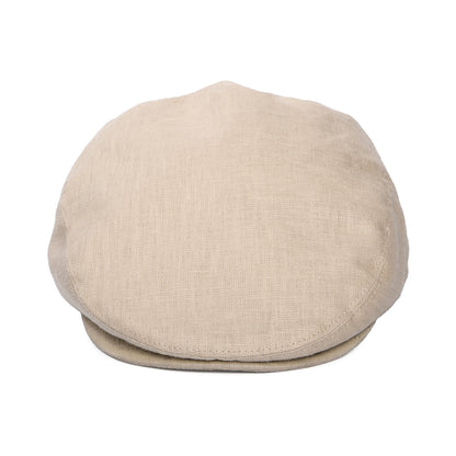 Linen Flat Cap Natural Wholesale Pack