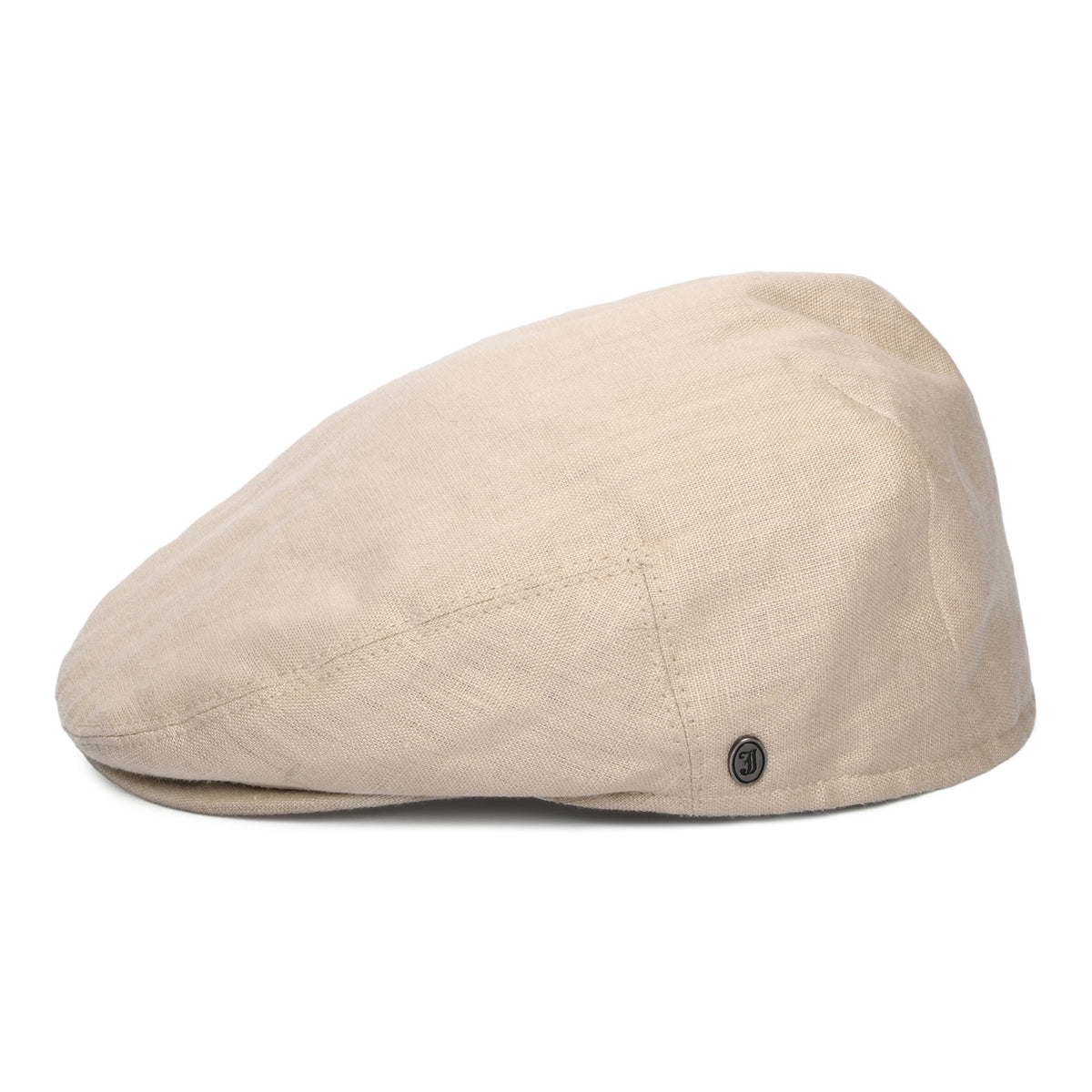 Linen Flat Cap Natural Wholesale Pack