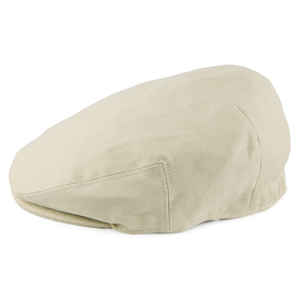 Kids Cotton Flat Cap Beige Wholesale Pack
