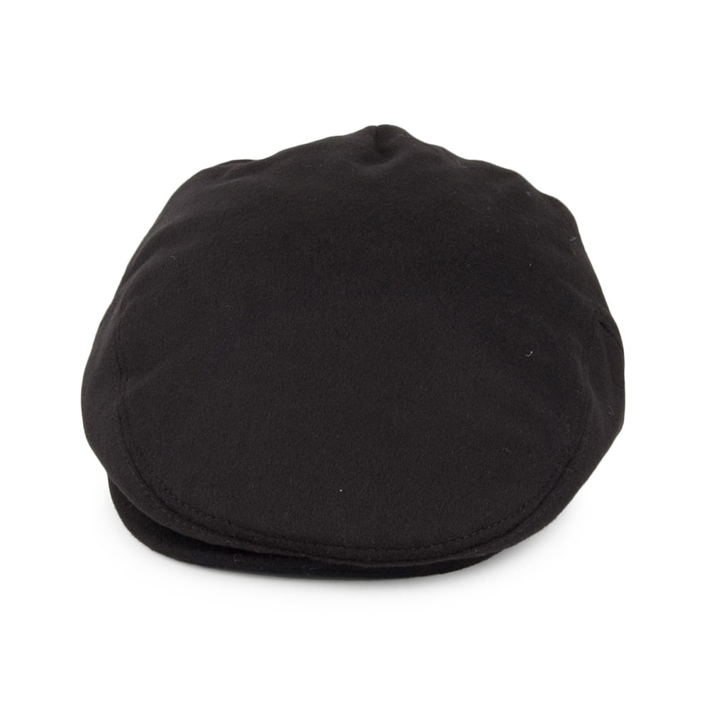 Pure Wool Harlem Flat Cap Black Wholesale Pack