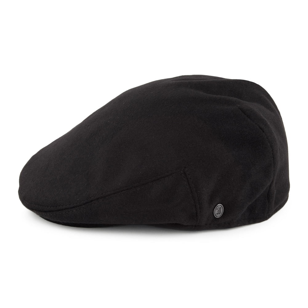 Pure Wool Harlem Flat Cap Black Wholesale Pack