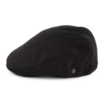 Pure Wool Harlem Flat Cap Black Wholesale Pack