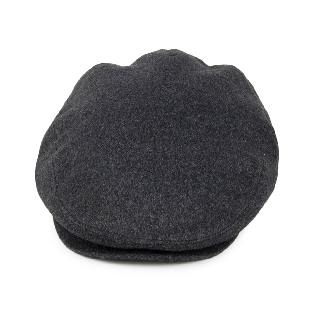 Pure Wool Harlem Flat Cap Charcoal Wholesale Pack