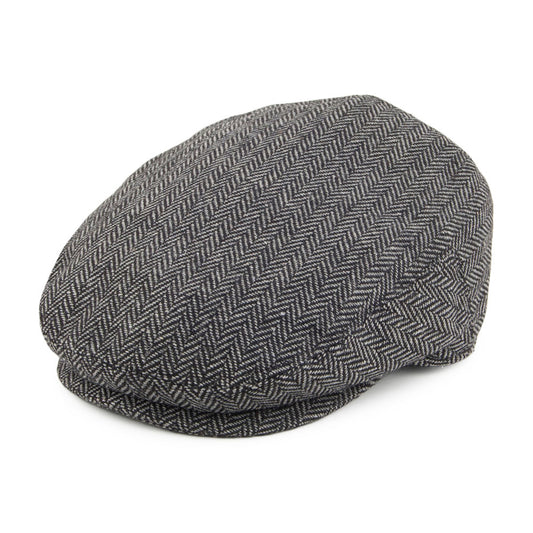 Kids Herringbone Flat Cap Grey Wholesale Pack