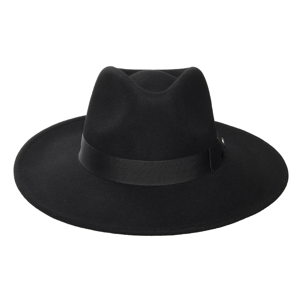 The Author Wide Brim Fedora Hat Black Wholesale Pack