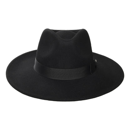 The Author Wide Brim Fedora Hat Black Wholesale Pack
