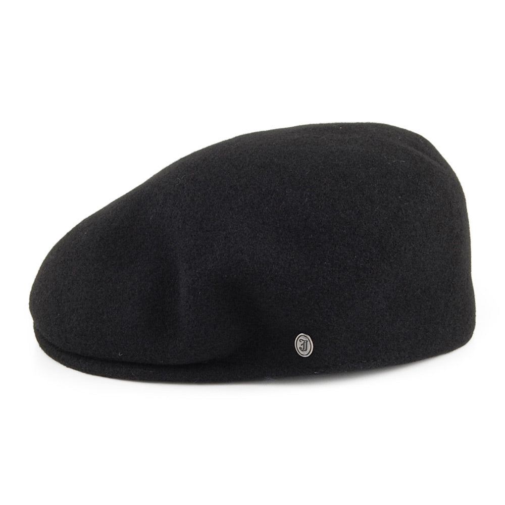 Classic Wool Flat Cap Black Wholesale Pack