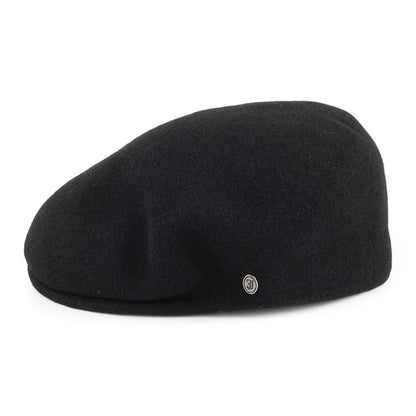 Classic Wool Flat Cap Black Wholesale Pack