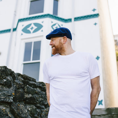 Classic Wool Flat Cap Navy Blue Wholesale Pack