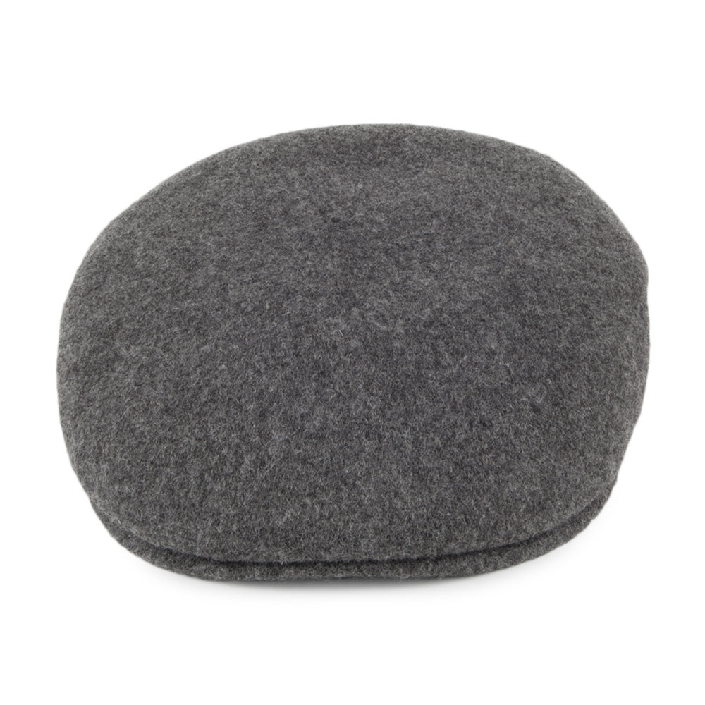 Classic Wool Flat Cap Charcoal Wholesale Pack