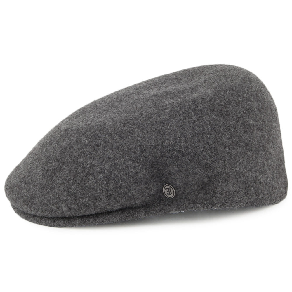 Classic Wool Flat Cap Charcoal Wholesale Pack
