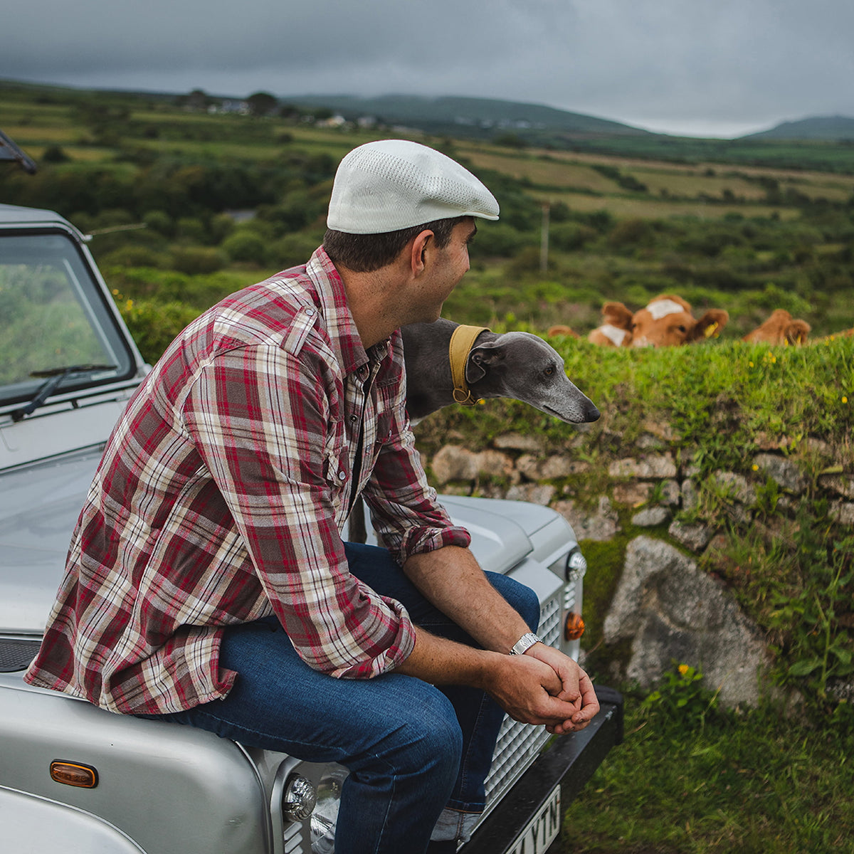 Summer Flat Cap White Wholesale Pack