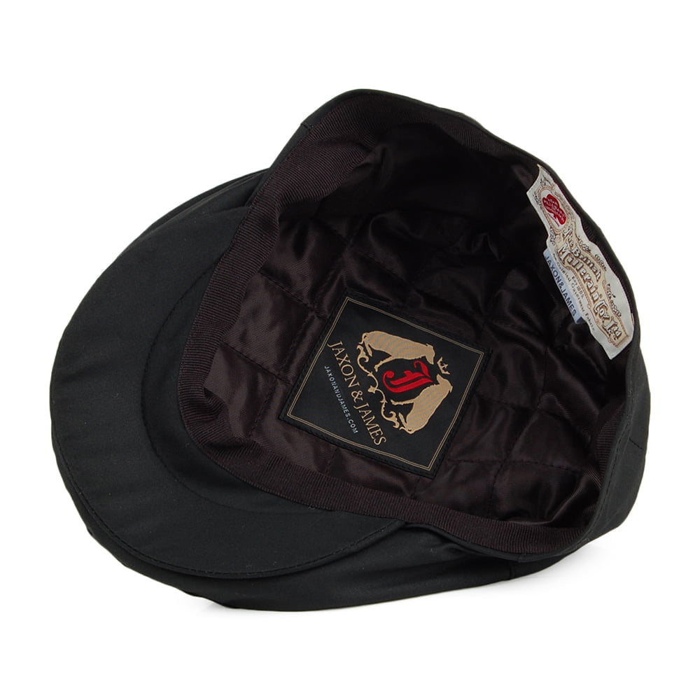 British Millerain Flat Cap Black Wholesale Pack