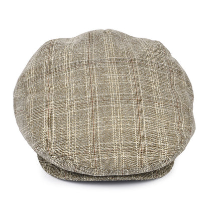 Grantville Plaid Flat Cap Tan Wholesale Pack