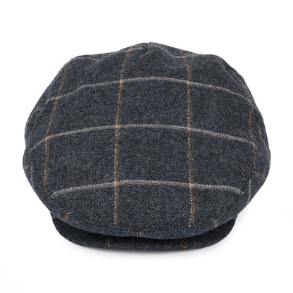 Gaslamp Plaid Flat Cap Denim Blue Wholesale Pack